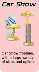 car show trophies with a large variety of sizes and options