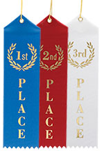Award Ribbons - 1st, 2nd & 3rd Bulk Pac