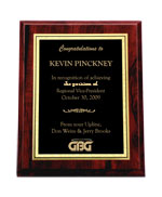 7" x 9" Cherry Finish Plaque