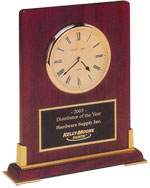 Rosewood Desk Clock