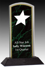 Marbleized Acrylic Rising Star Award