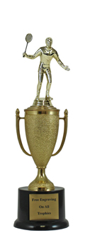 12" Badminton Cup Pedestal Trophy