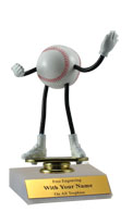 Bendable 6" Baseball Trophy