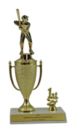10" Baseball Cup Trim Trophy