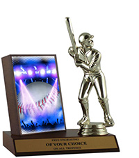 Baseball on Stage Plaque Trophy