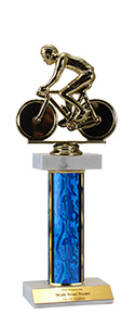12" Bicycle Double Marble Trophy