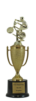 11" BMX Cup Pedestal Trophy