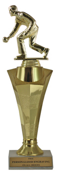Bocce Ball Star Column Trophy