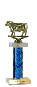 10" Bull Double Marble Trophy
