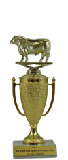 8" Bull Cup Trophy