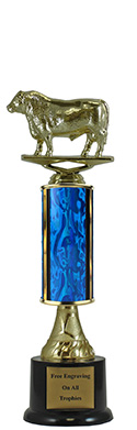 11" Bull Pedestal Trophy