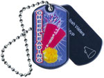 Cheerleading Epoxy Dog Tag