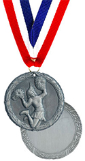 Antique Bronze Cheerleading Medal
