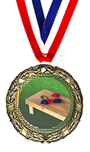 Cornhole Antique Gold Medal