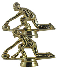 3" Curling Figurine