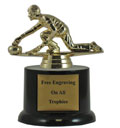 7" Pedestal Curling Trophy