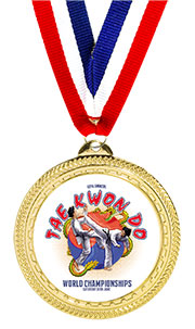 Bright Gold Custom Medal