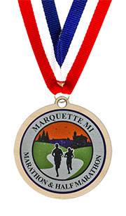 Color Printed Wood Custom Medal