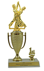 10" Dancing Cup Trim Trophy