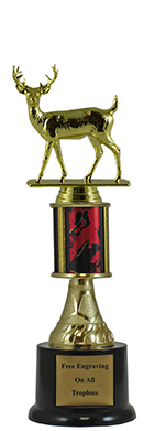 11" Buck Deer Pedestal Trophy