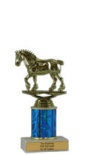 7" Draft Horse Economy Trophy