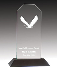 Jade Acrylic Eagle Award
