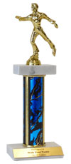 12" Figure Skating Double Marble Trophy