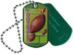 Football Epoxy Dog Tag