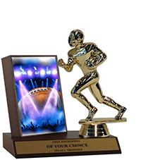 Football on Stage Plaque Trophy