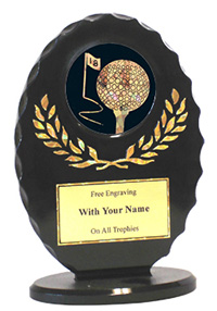 6" Oval Golf Award