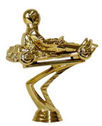 4" Go Kart Figurine