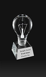 3-D Crystal Light Bulb Teacher Award
