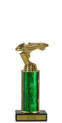 8" Pinewood Derby Economy Trophy with Black Marble base