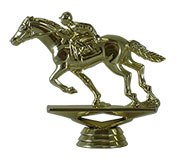 3 3/4" Racing Horse Figurine