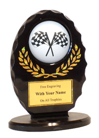 5" Oval Pinewood Award