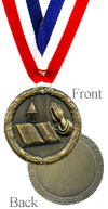 Antique Gold Religious Medal