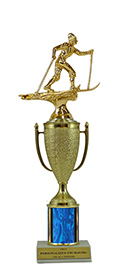 12" Cross Country Skiing Cup Trophy