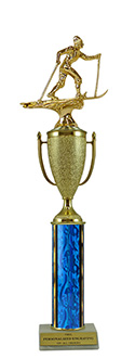 16" Cross Country Skiing Cup Trophy