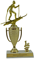 10" Cross Country Skiing Cup Trim Trophy