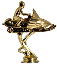 4" Snowmobile Figurine