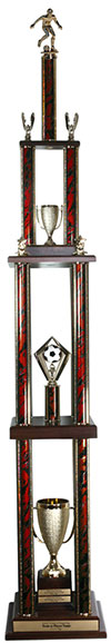 6 Foot Soccer Trophy