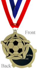 All Star Gold Soccer Medal