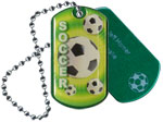 Soccer Epoxy Dome Tag