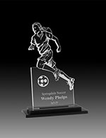 6" Female Soccer Acrylic Award