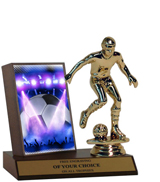 Soccer on Stage Plaque Trophy