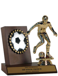 6" Wood Soccer Award