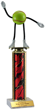 Bendable 12" Softball Trophy