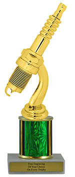 8" Spark Plug Economy Trophy