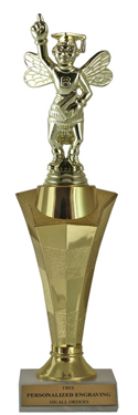 Spelling Bee Star Column Trophy