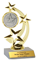 7" 2nd Place Star Spinner Trophy